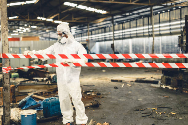 Professional Biohazard technician working in Wyandanch, NY